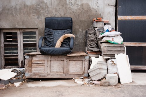 Organized storage solutions in a cleared garage