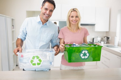Commercial property being cleaned by experts
